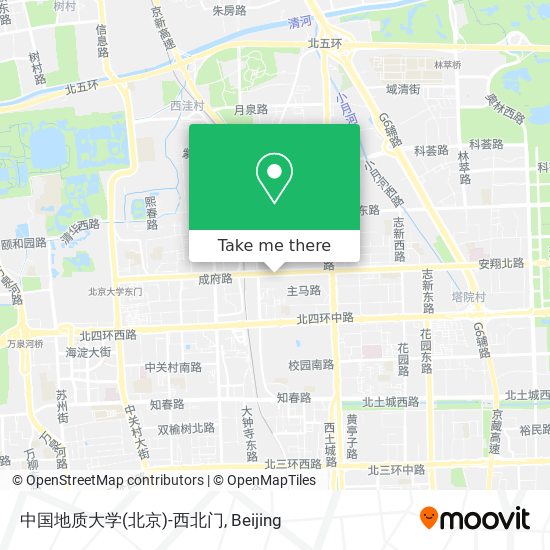 中国地质大学(北京)-西北门 map