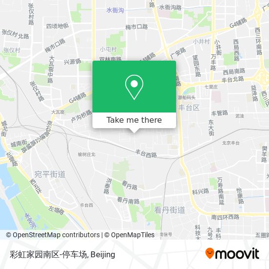 彩虹家园南区-停车场 map