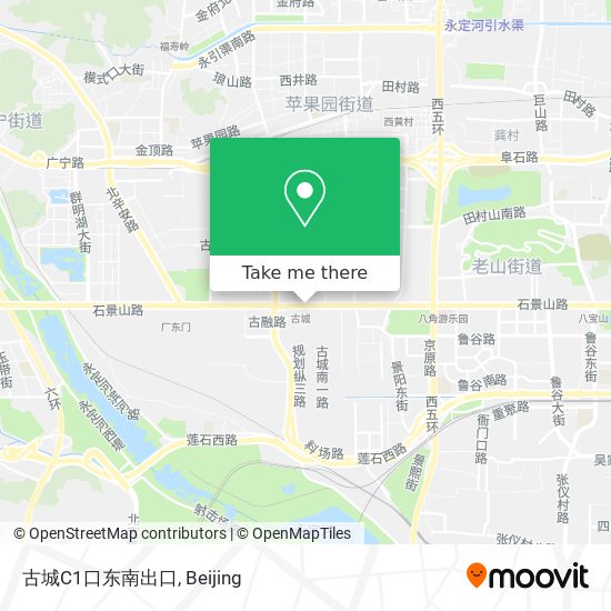 古城C1口东南出口 map
