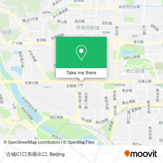 古城C1口东南出口 map