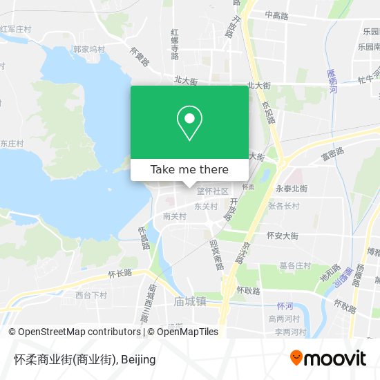 怀柔商业街 map