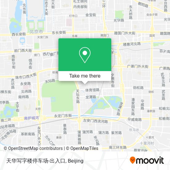 天华写字楼停车场-出入口 map