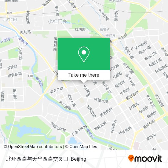 北环西路与天华西路交叉口 map