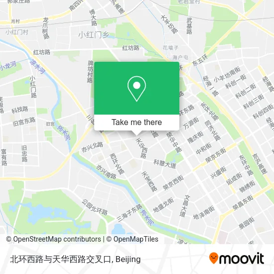 北环西路与天华西路交叉口 map