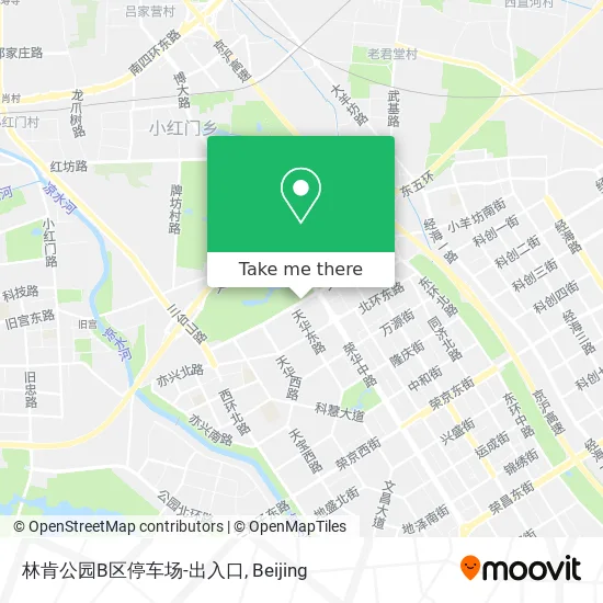 林肯公园B区停车场-出入口 map