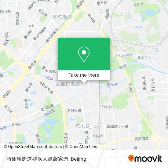 酒仙桥街道残疾人温馨家园 map