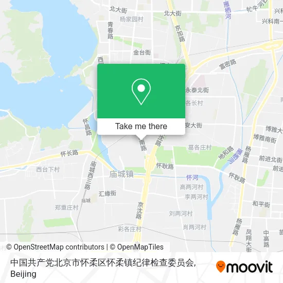 中国共产党北京市怀柔区怀柔镇纪律检查委员会 map
