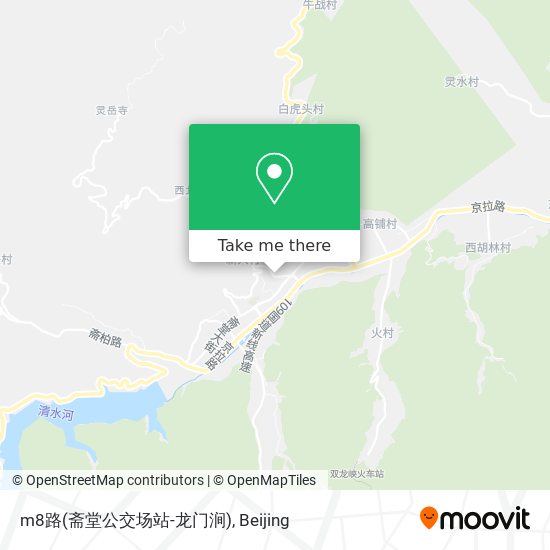 m8路(斋堂公交场站-龙门涧) map