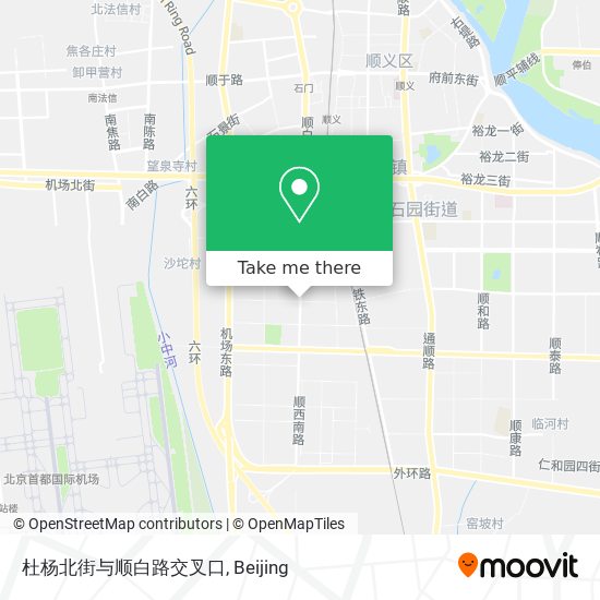 杜杨北街与顺白路交叉口 map