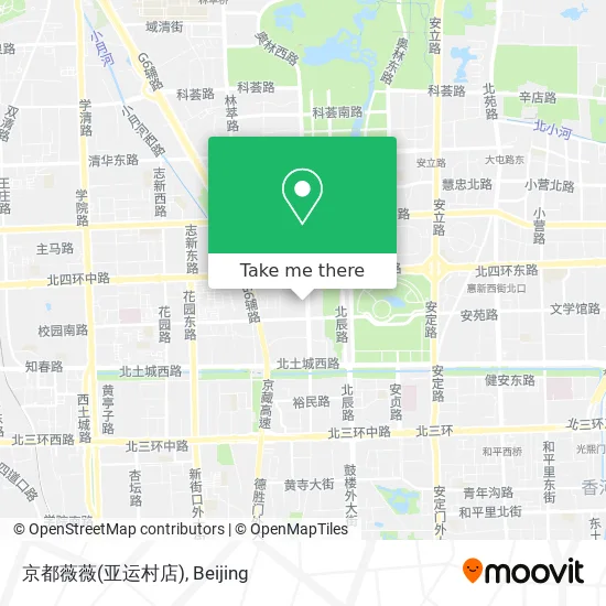 京都薇薇(亚运村店) map