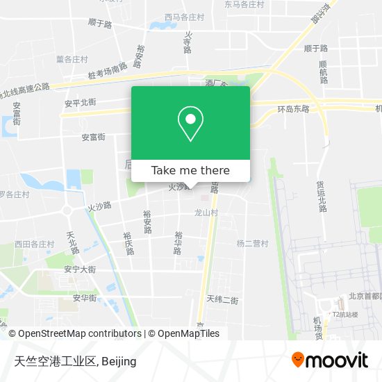 天竺空港工业区 map