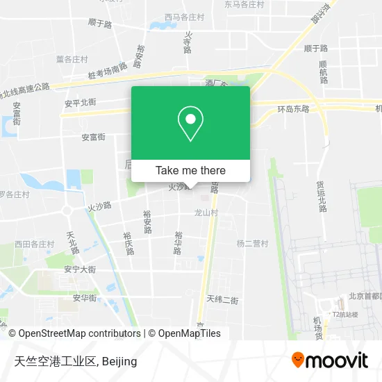 天竺空港工业区 map
