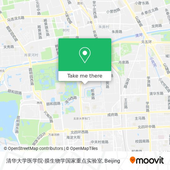 清华大学医学院-膜生物学国家重点实验室 map