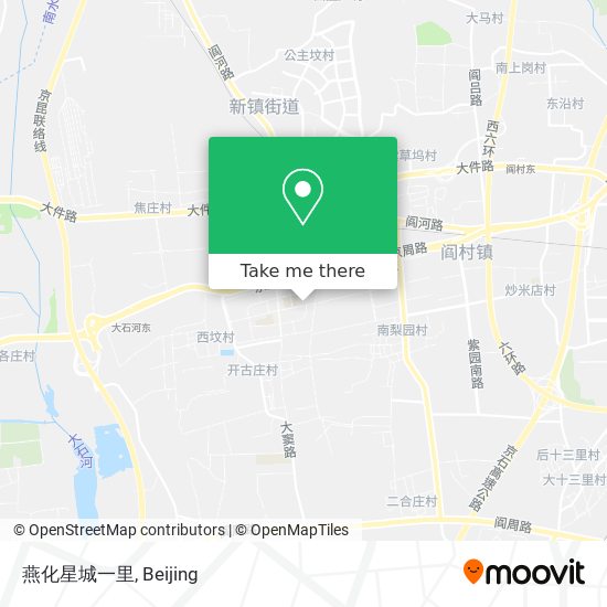 燕化星城一里 map