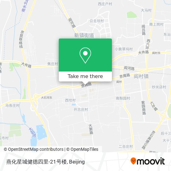 燕化星城健德四里-21号楼 map