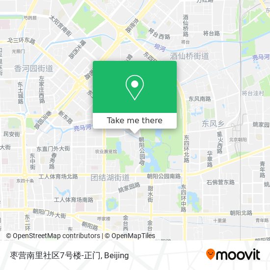 枣营南里社区7号楼-正门 map