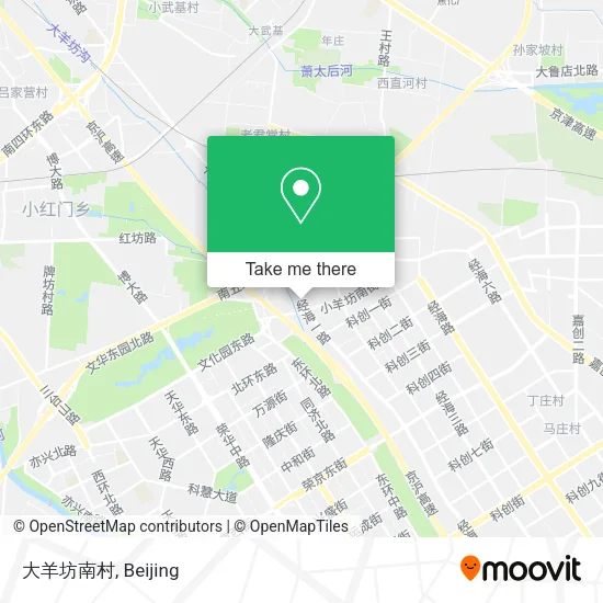 大羊坊南村 map