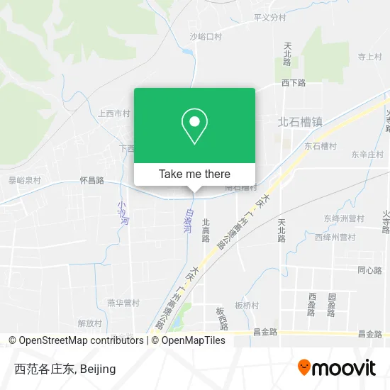 西范各庄东 map