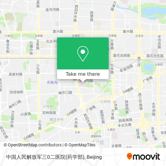 中国人民解放军三0二医院(药学部) map