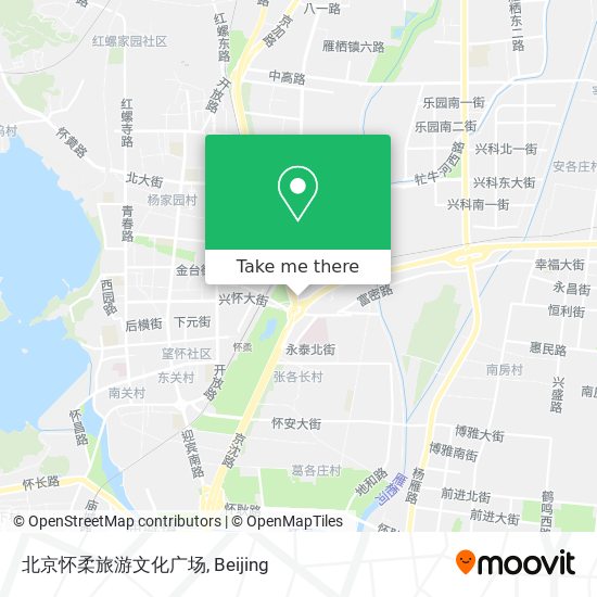 北京怀柔旅游文化广场 map
