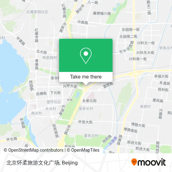 北京怀柔旅游文化广场 map