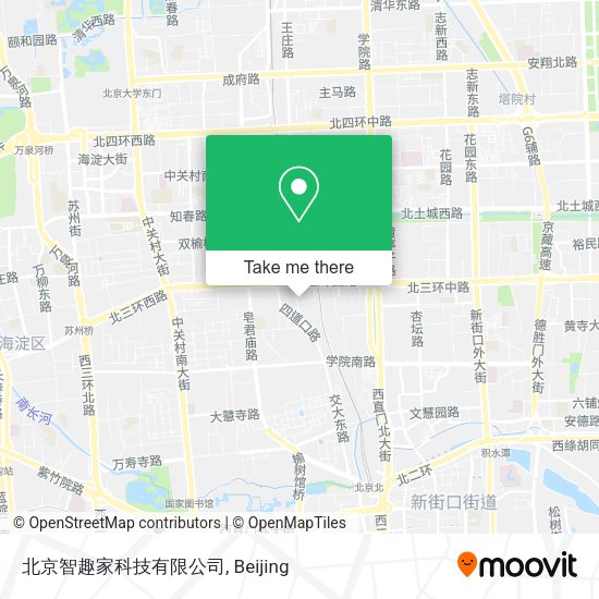 北京智趣家科技有限公司 map