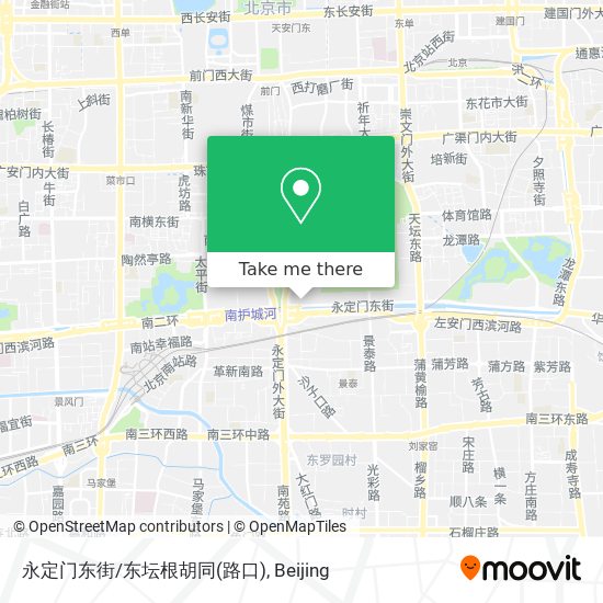 永定门东街/东坛根胡同(路口) map