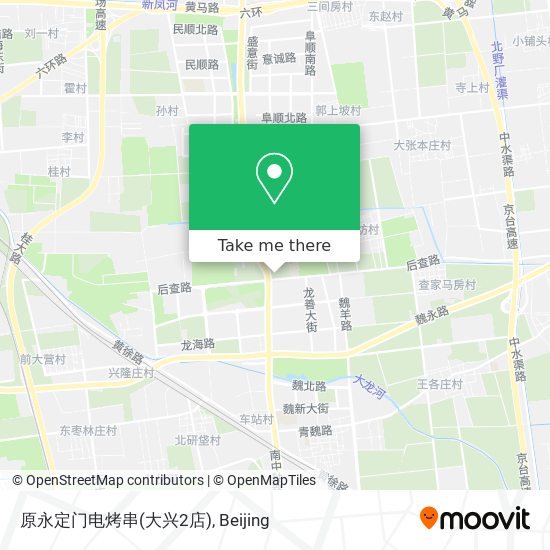 原永定门电烤串(大兴2店) map