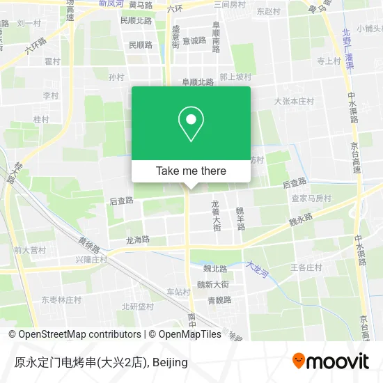 原永定门电烤串(大兴2店) map
