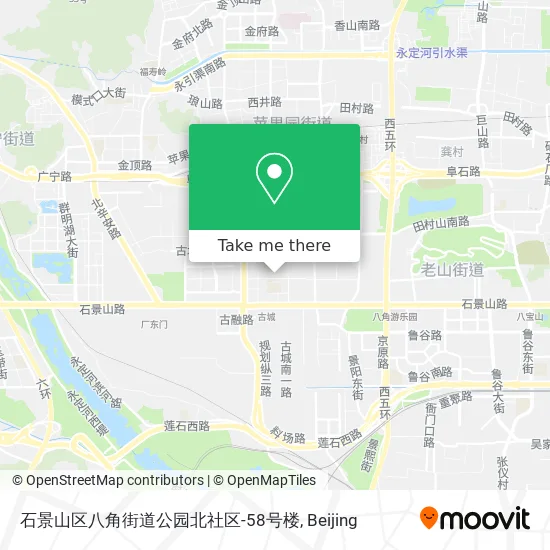 石景山区八角街道公园北社区-58号楼 map