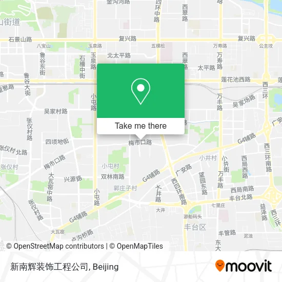 新南辉装饰工程公司 map