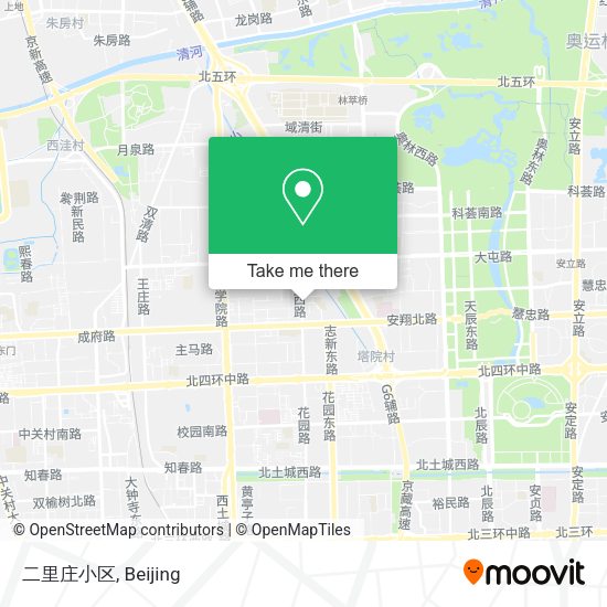 二里庄小区 map