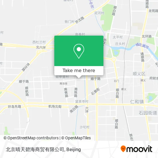 北京晴天碧海商贸有限公司 map
