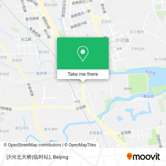 沙河北大桥(临时站) map