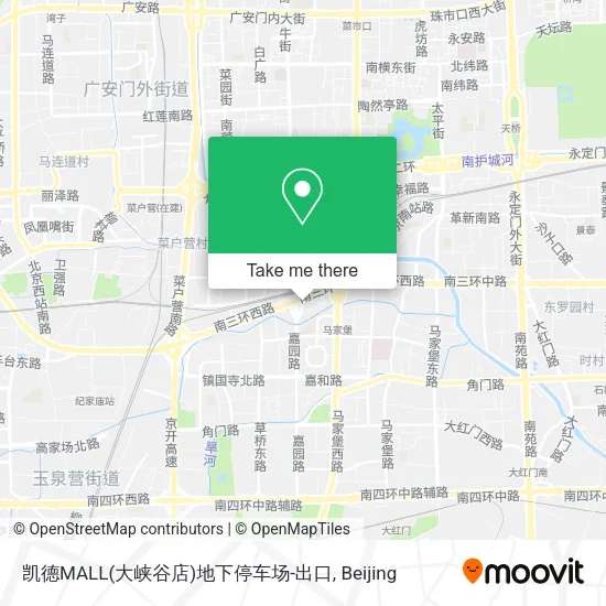 凯德MALL(大峡谷店)地下停车场-出口 map
