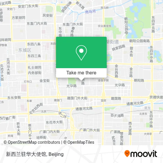 新西兰驻华大使馆 map