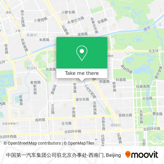 中国第一汽车集团公司驻北京办事处-西南门 map