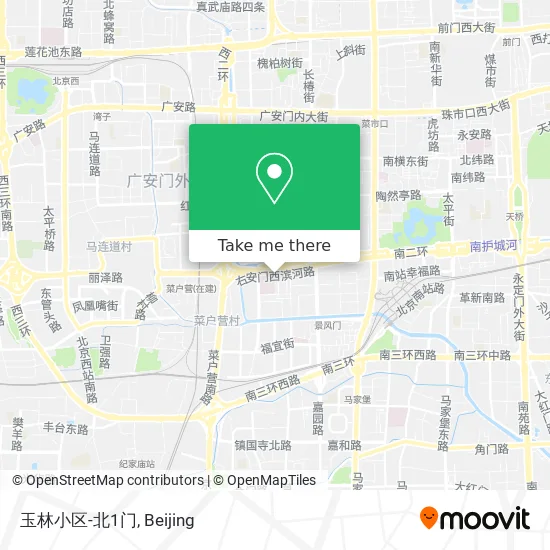 玉林小区-北1门 map
