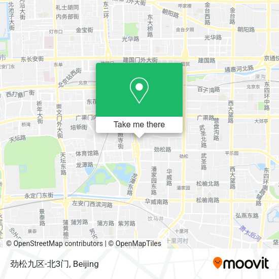 劲松九区-北3门 map