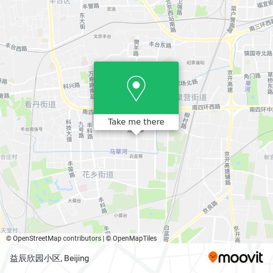 益辰欣园小区 map