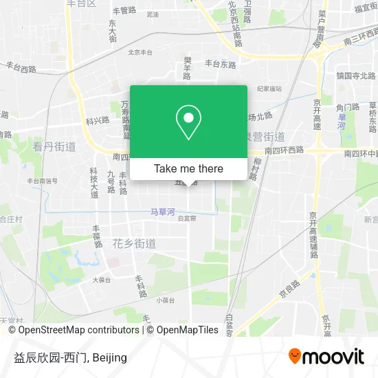 益辰欣园-西门 map