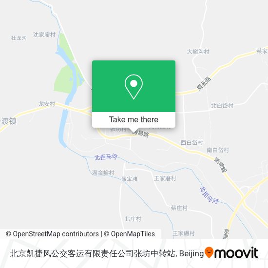 北京凯捷风公交客运有限责任公司张坊中转站 map