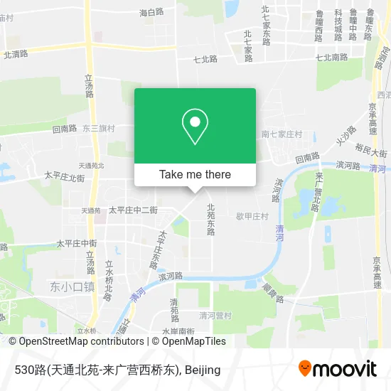 530路(天通北苑-来广营西桥东) map