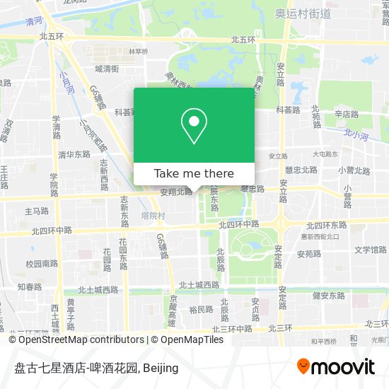 盘古七星酒店-啤酒花园 map