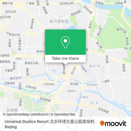 Universal Studios Resort 北京环球主题公园度假村 map