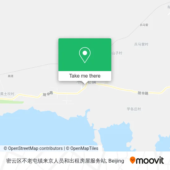 密云区不老屯镇来京人员和出租房屋服务站 map