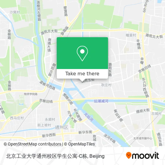 北京工业大学通州校区学生公寓-C栋 map