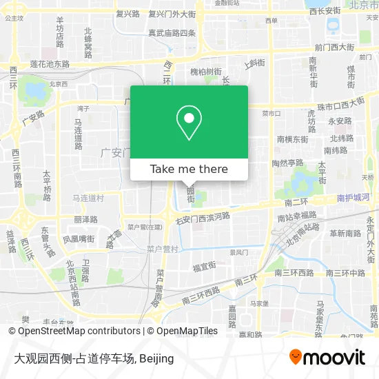 大观园西侧-占道停车场 map