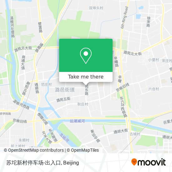 苏坨新村停车场-出入口 map