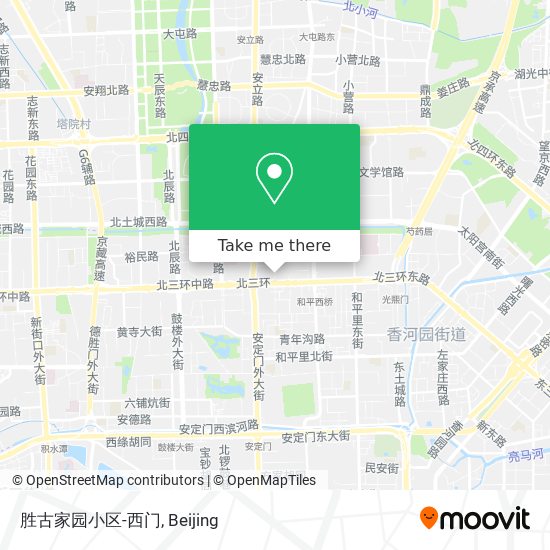 胜古家园小区-西门 map